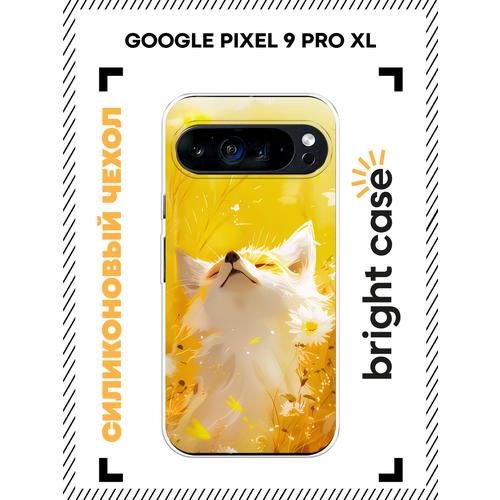 фото Чехол на google pixel 9 pro xl / гугл пиксель 9 про xl с принтом лиса в поле bright case