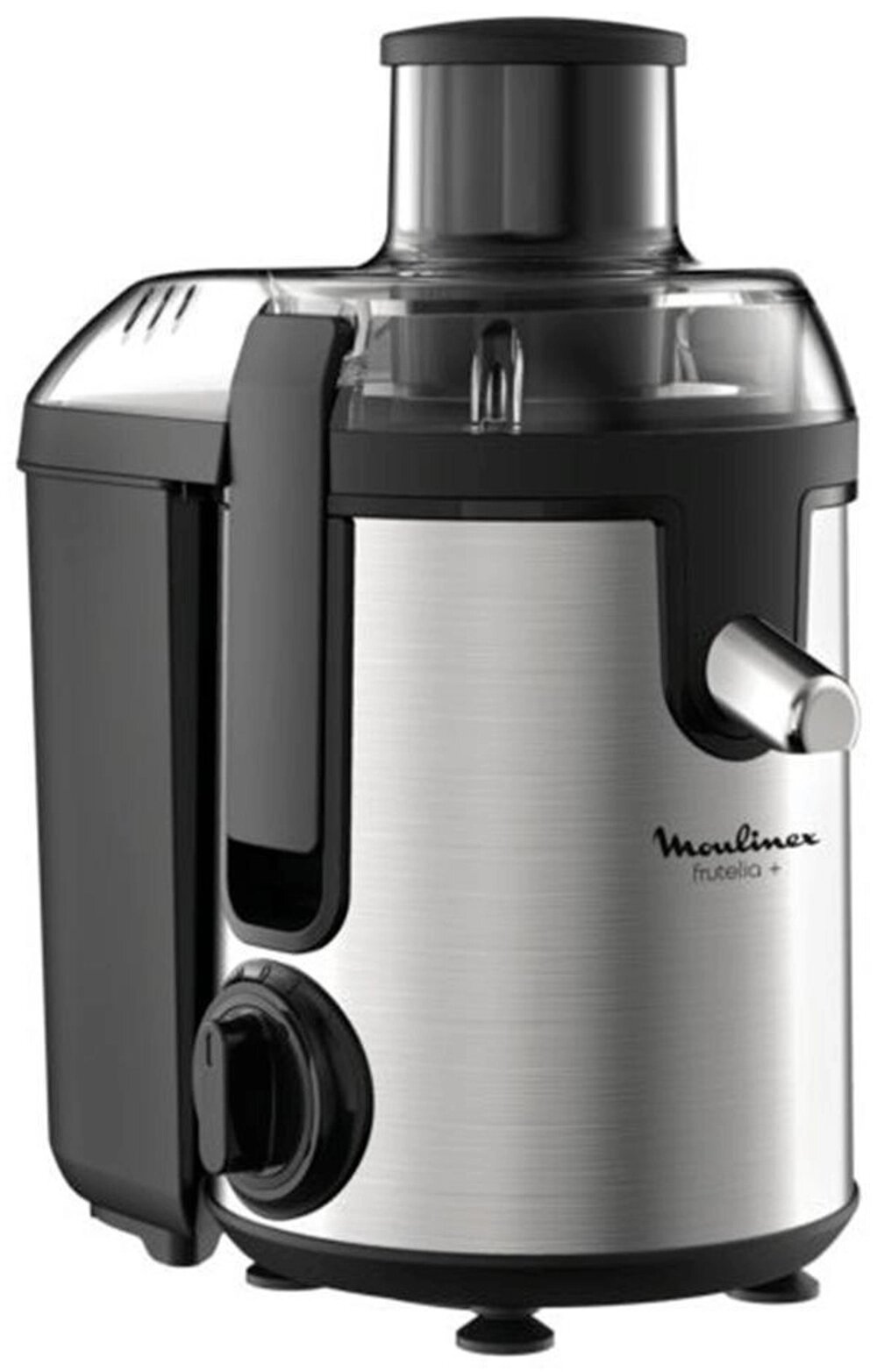 Соковыжималка Moulinex Frutelia Plus JU420D10 — 400 Вт, нержавеющая сталь, система прямой подачи сока