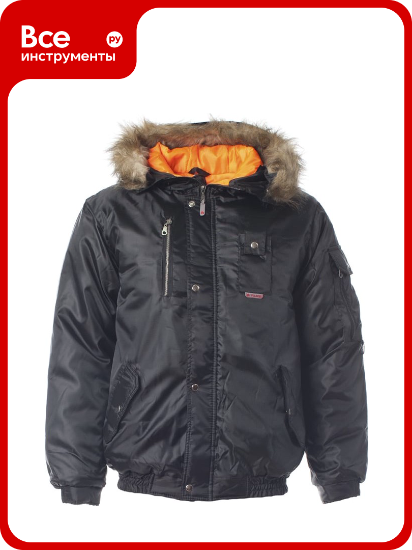 Куртка спрут Аляска черная размер 52-54/104-108 рост 170-176 110001