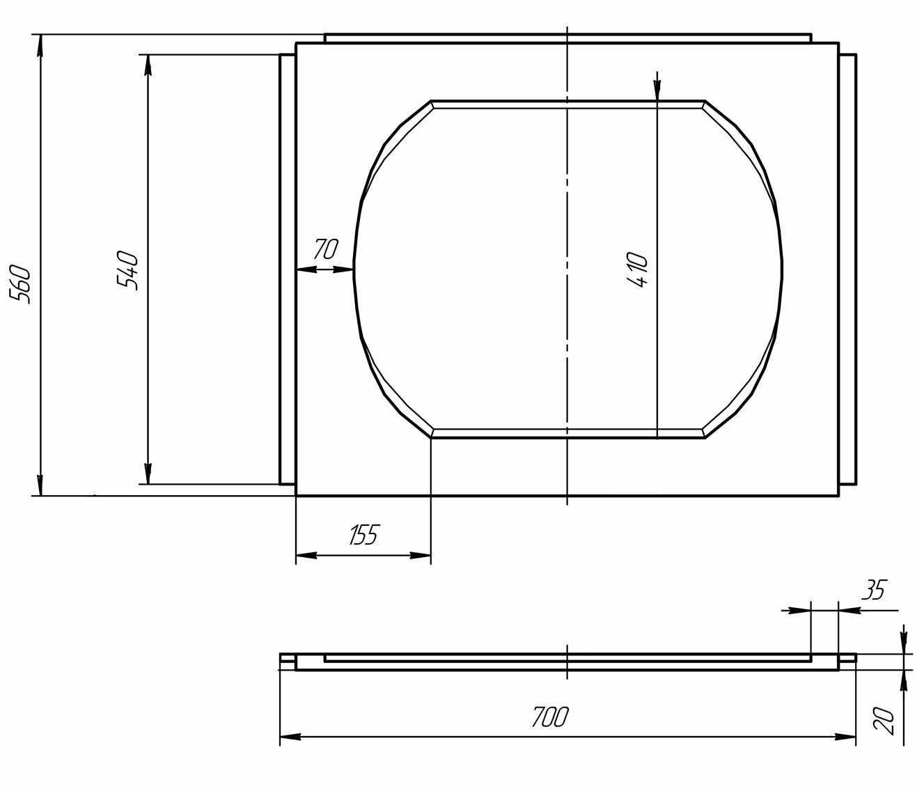 Marka One Панель боковая "70" 02б70 1 Marka