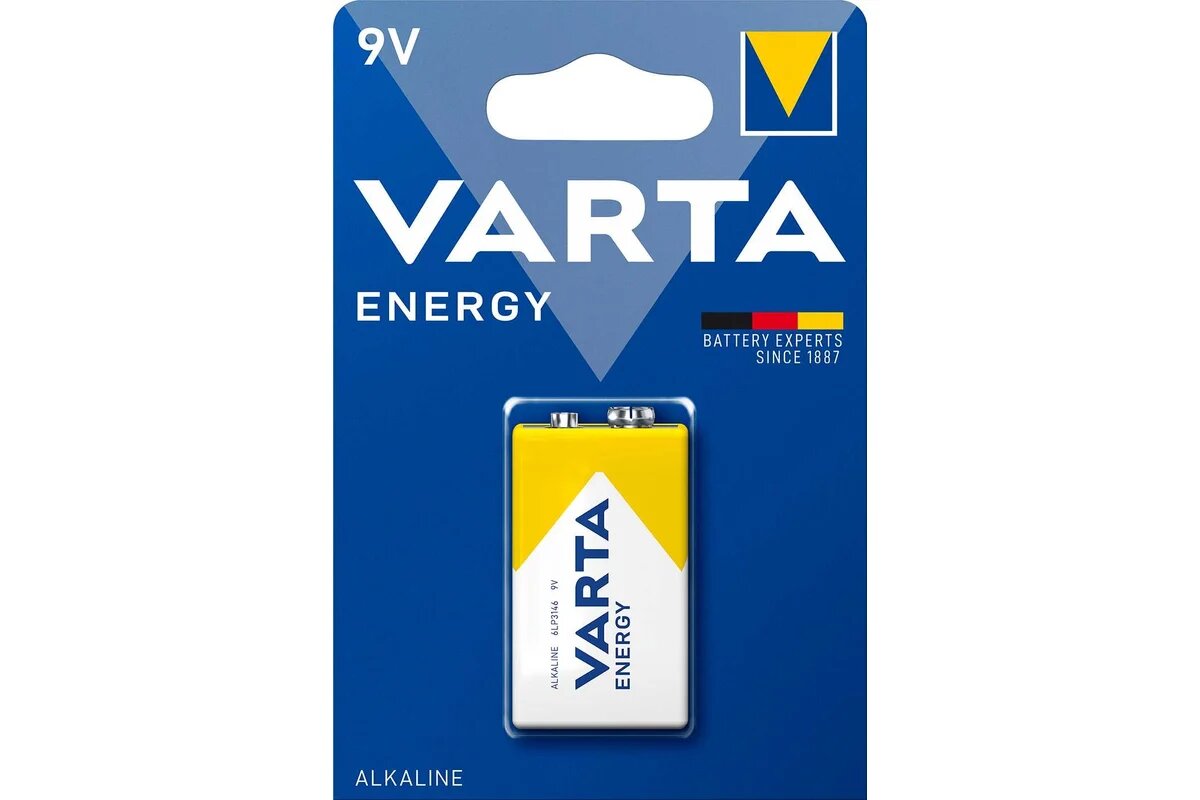 Батарейка Varta Energy 9V/6LP3146 , ( 1 ) шт. в блистере, 04122229411