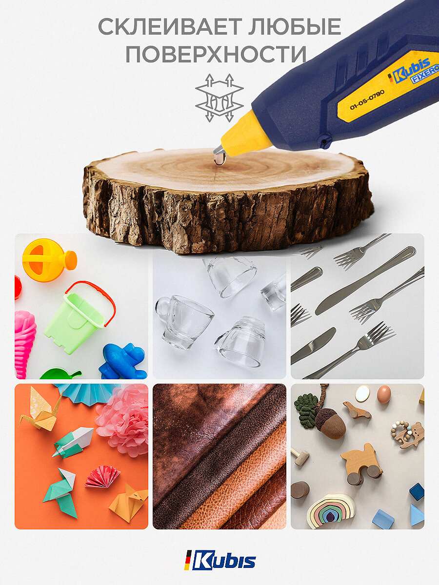 Клеевые Пистолеты Xiaomi Клеевой пистолет 7 мм профессиональный, для рукоделия, 30 (90) Вт, 10-20 г/мин