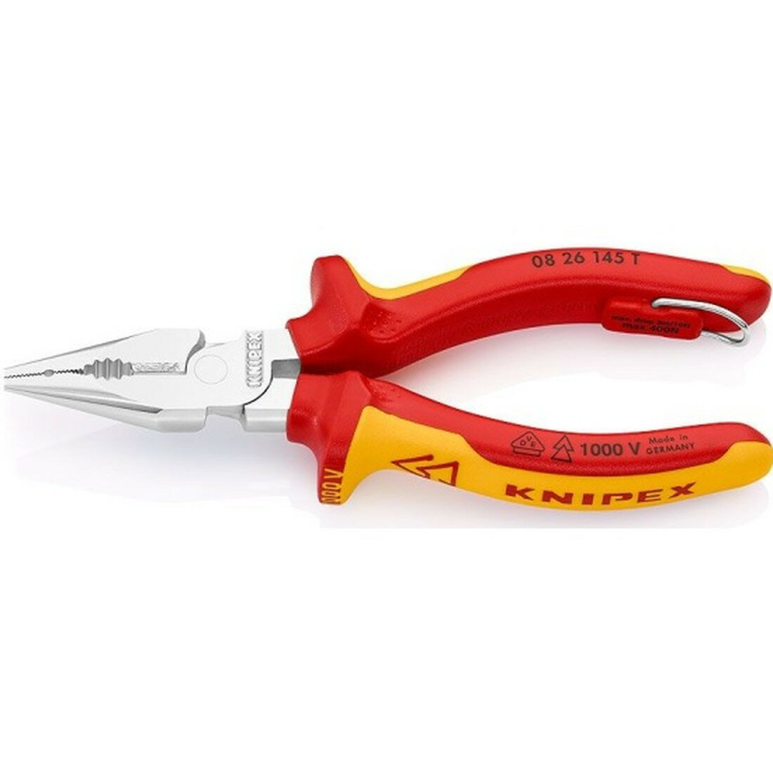 Пассатижи Knipex KN-0826145T, удлиненные хромированные 145 mm