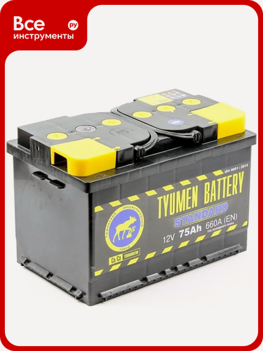 Изображение товара Аккумуляторная батарея TYUMEN BATTERY Тюмень 6ст с кальциевой технологией, прямой полярностью, толстым конусным типом