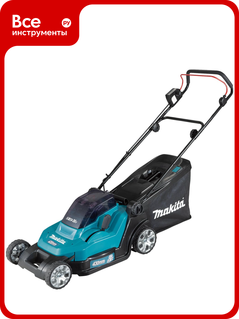 Аккумуляторная газонокосилка Makita LXT DLM432PT2