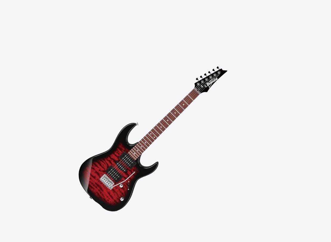 Гитара Ibanez GRX70QA Transparent Red Burst (GRX70QA-TRB)