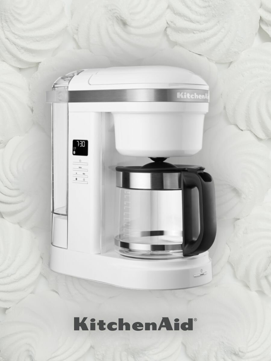 Капельная кофеварка KitchenAid 5KCM1208EWH белая