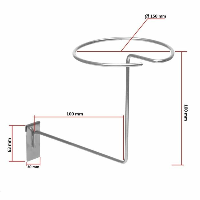 Кронштейн под шапку d 15 хром