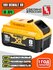 Аккумулятор 8Ач для DeWalt XR 18 вольт (Li-ion 21700, 18v, 8Ah, Д...