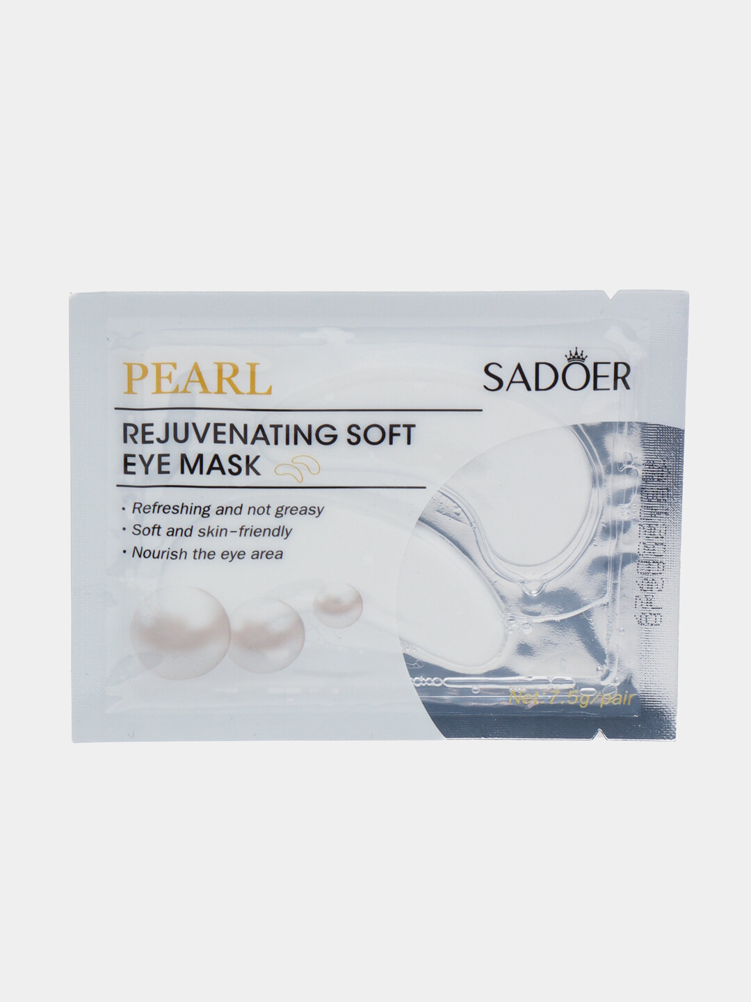 Патчи под глаза Sadoer "Pearl", 1 шт