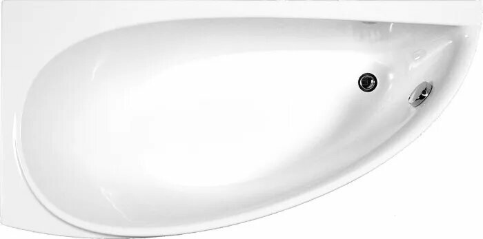 Акриловая ванна Ravak Avocado L 150x75 см угловая левая пристенная белая асимметричная на ножках
