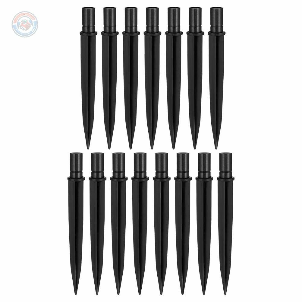 Крепления для садовых светильников пластиковые шпильки-столбы 15 шт универсальные колышки для LED-фонарей легкая установка в грунт черные опоры для газона и дорожек