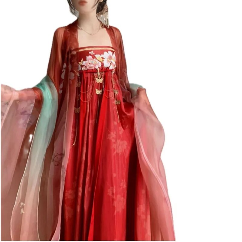 Красный женский ханьфу 10XL