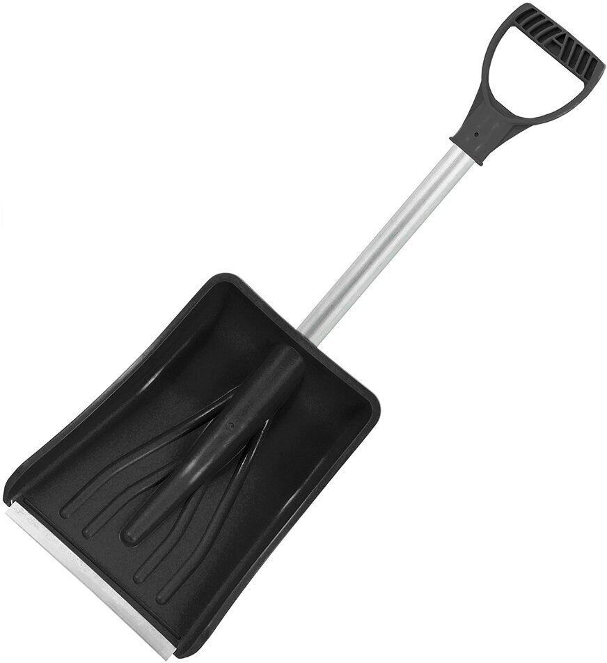 Лопата снеговая автомобильная Павловская Заря полипропилен с металлическим черенком 365х250 мм (156259)