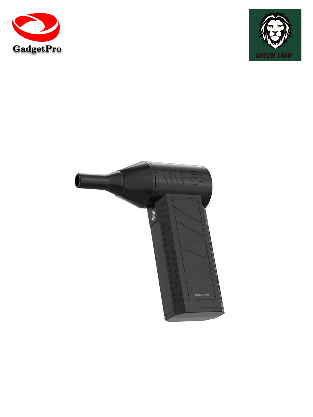 Мини-фен Green Lion Strom Grip: компактный, портативный фен-турбина для волос, черный