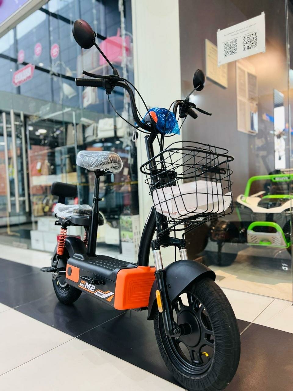 Электроскутер / электровелосипед MOKWHEEL двухместный 500W 48V20.8Ah (2025) черный