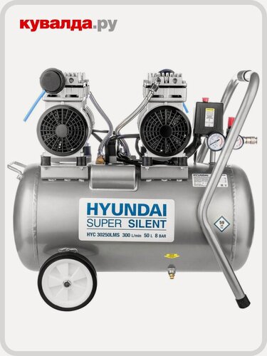 Изображение товара Компрессор поршневой безмасляный HYUNDAI HYC 30250LMS