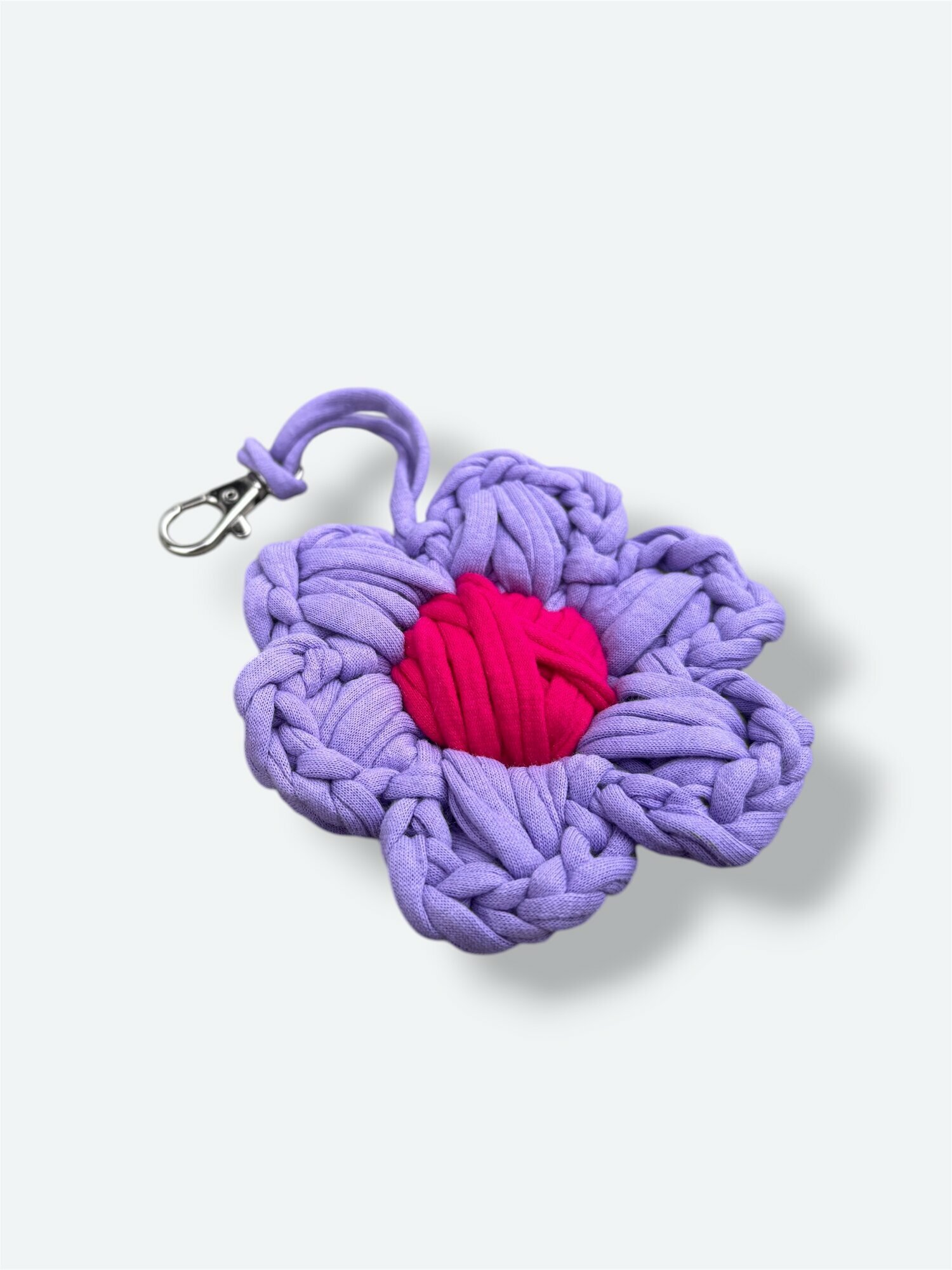 Брелок KNIT KNOT, розовый, фиолетовый — фото 1