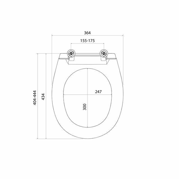 Сиденье для унитаза Milardo 030PP0EM31 полипропилен быстросъемное — фото 1