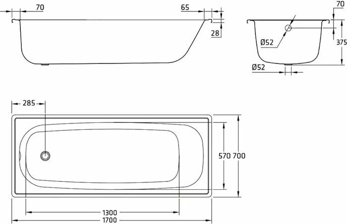 Ванна стальная BLB - фото №2