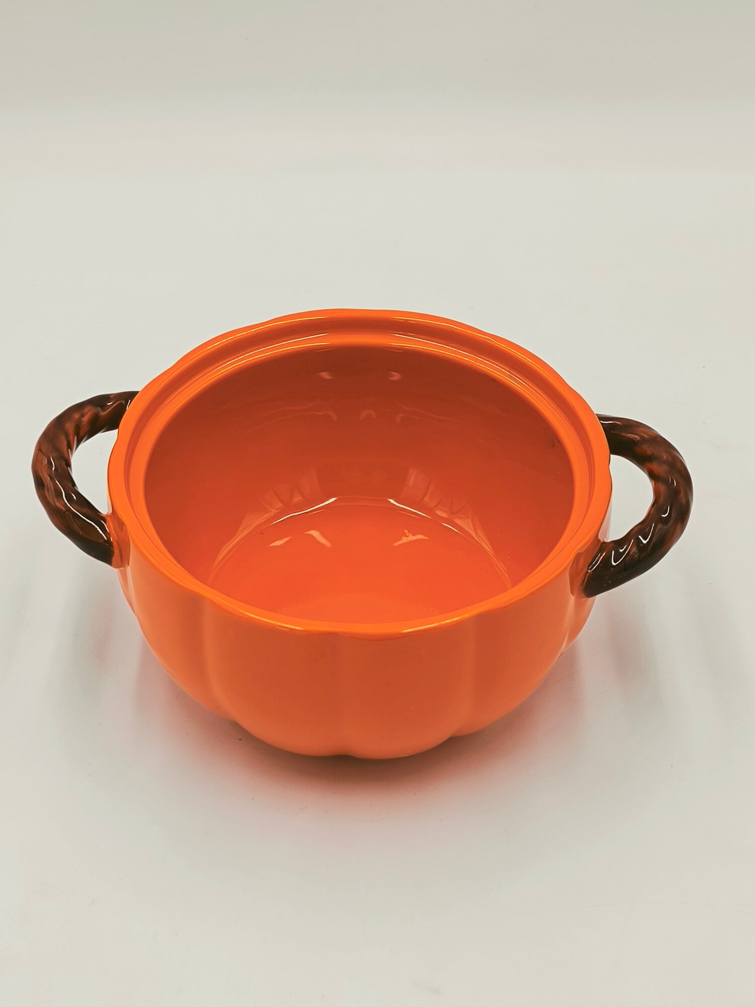 Керамическая посуда "Happy Kitchen", в форме тыквы, с крышкой, керамическая, 1 л — фото 1