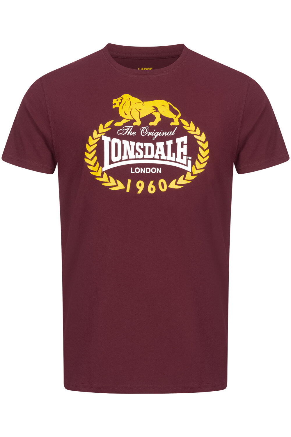 Футболка спортивная LONSDALE, 2 шт., размер L, черный/красный — фото 1