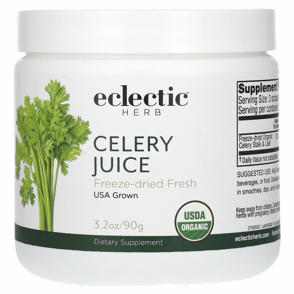 Eclectic Herb, сок сельдерея, 90 г (3,2 унции)