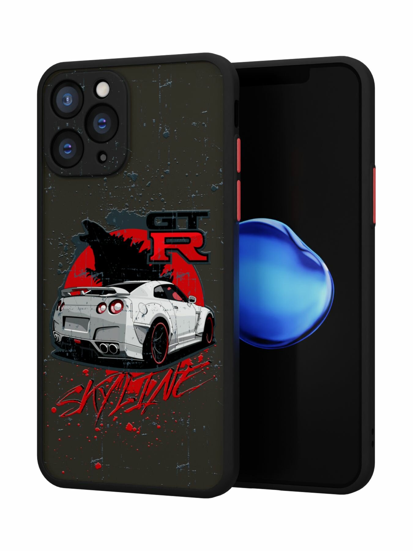 Чехол Mcover на iPhone 11 Pro / для Айфон 11 Про, противоударный, с защитой камеры, с рисунком Fast Car — фото 1