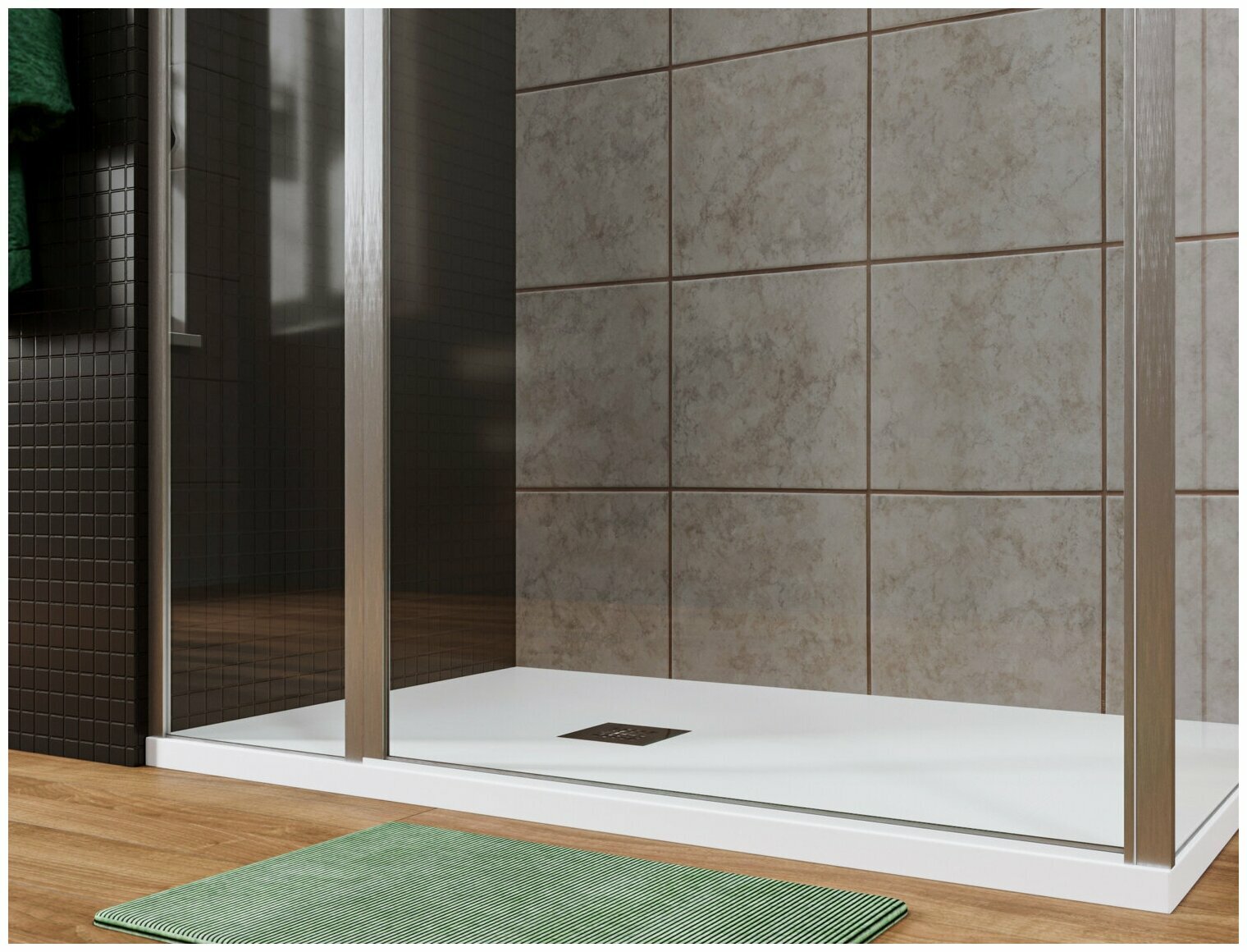 Душевой уголок Allen Brau Priority 140x90 3.31010.00 + 3.31016.00 - фото №3
