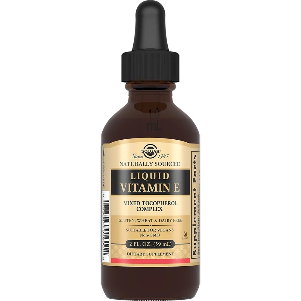БАД Solgar Жидкий витамин Е с капельницейдозатором 592 мл Liquid Vitamin E