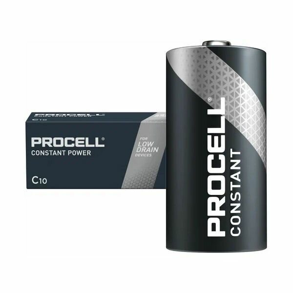 Батарейка (10шт) DURACELL LR14 (C) PROCELL constant power 1.5В щелочная (алкалиновая)(BOX10)