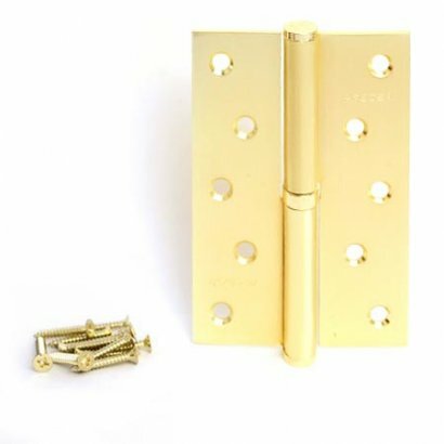 Петля врезная Apecs 120*80-B-Steel-GM-L, матовое золото, левая, 1шт.