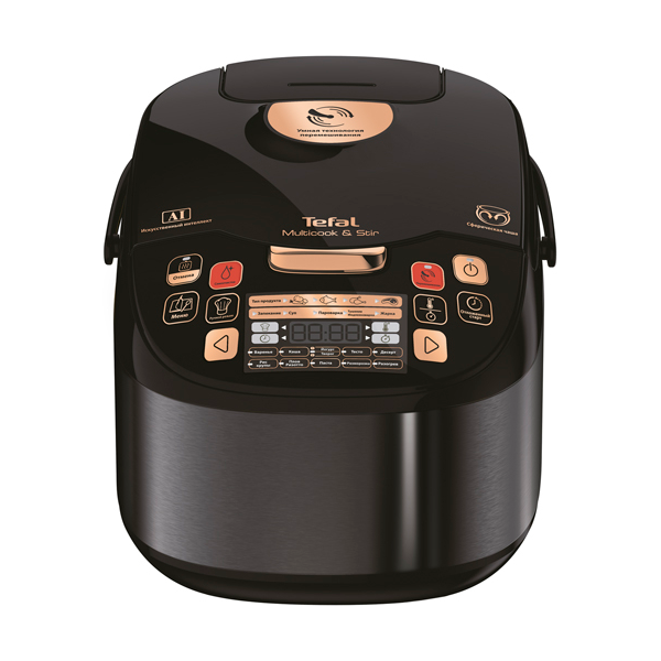 Мультиварка Tefal Multicook & Stir RK901832, 750Вт, сенсорное управление, 5л, 72 программы — фото 1