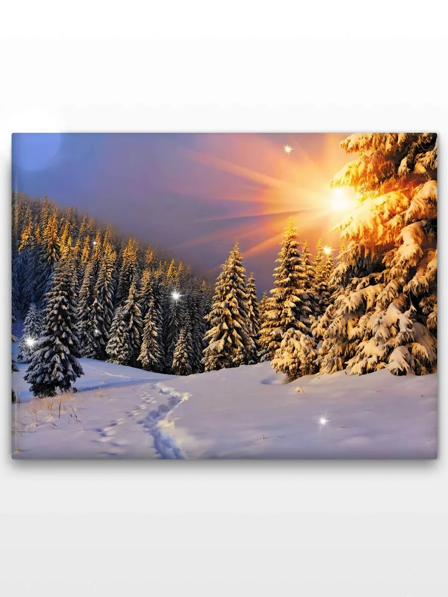 Алмазная мозаика на подрамнике 50х40/Времена года