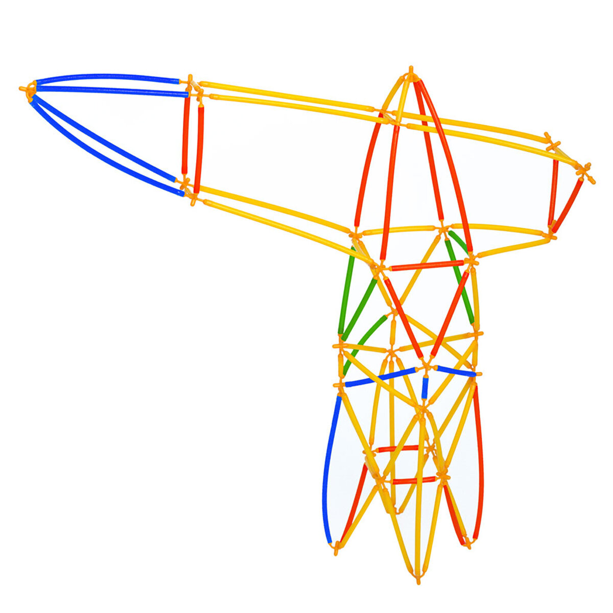 Игрушка DEDE Конструктор суставной Bamboo-стики Техника, 300 деталей — фото 1