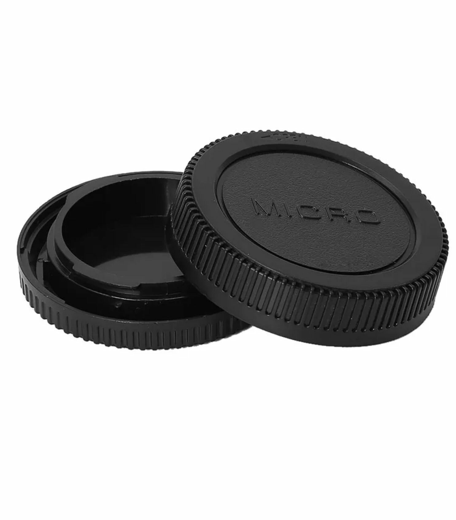Защитные крышки на Olympus и Panasonic (micro 4/3) 2шт (на тушку и оптику)