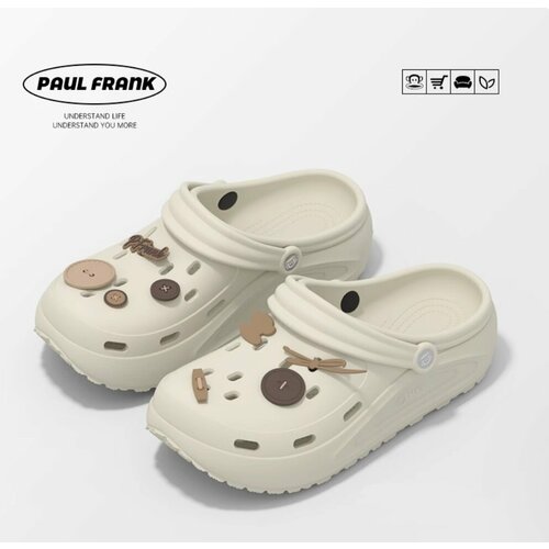 фото Сабо paul frank, размер 38-39, бежевый, белый