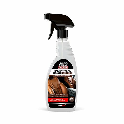 фото Очиститель кожи, пенный leather cleaner 500 мл. avs avk-925