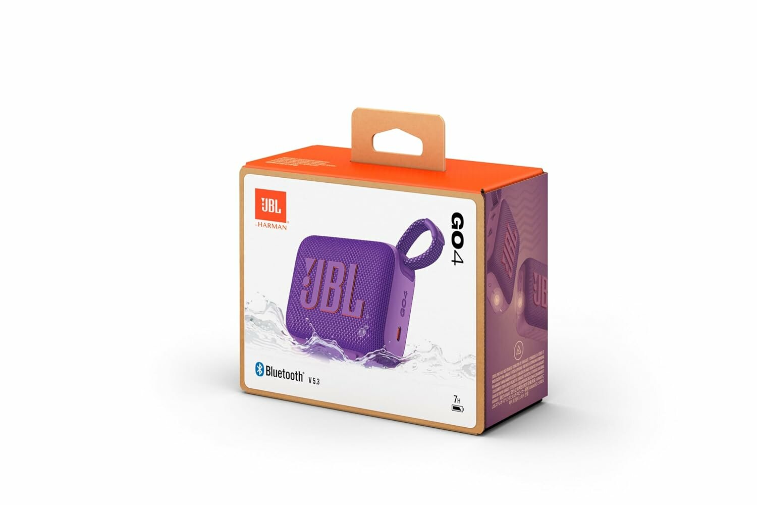 Портативная колонка JBL GO4 PUR PORTABLE BLUETOOTH SPEAKER , цвет-фиолетовый, p/n JBLGO4PUR