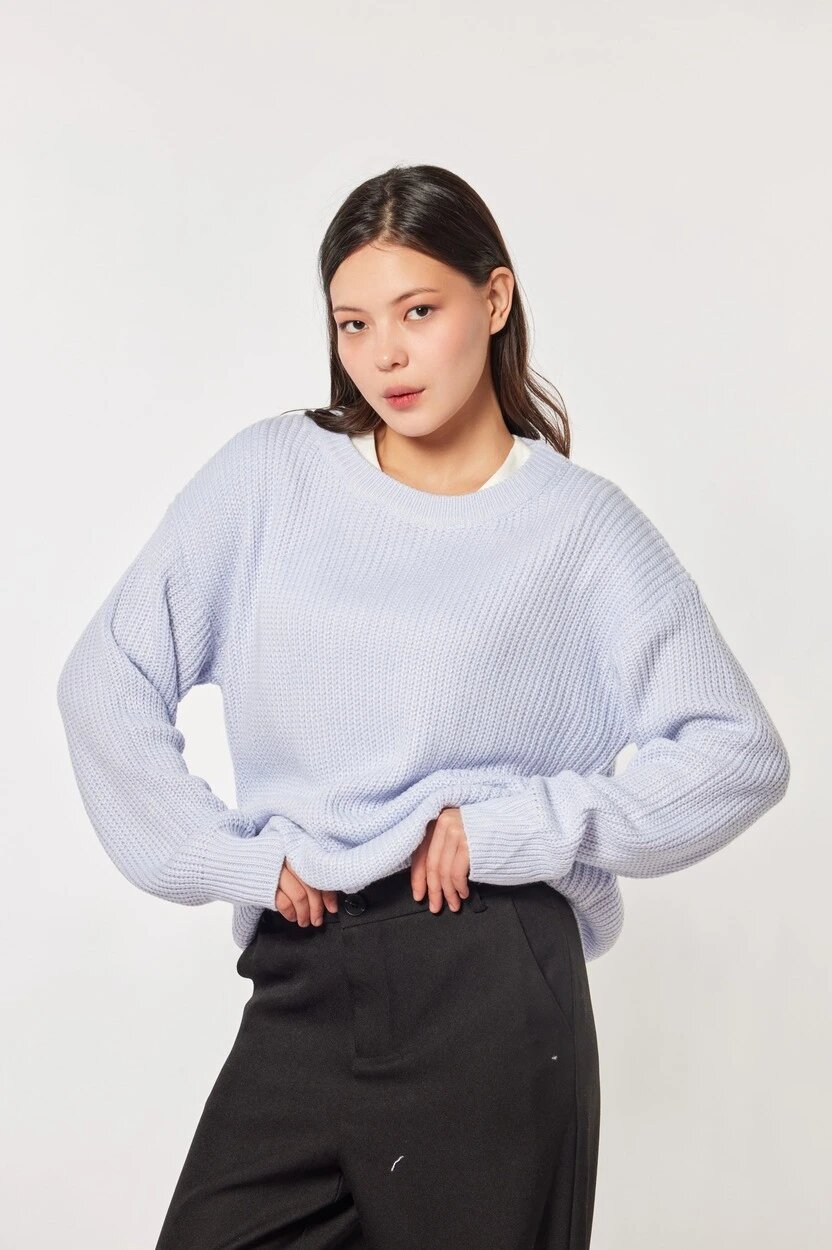 Свитер Selfie, размер XS, , светло-синий — фото 1