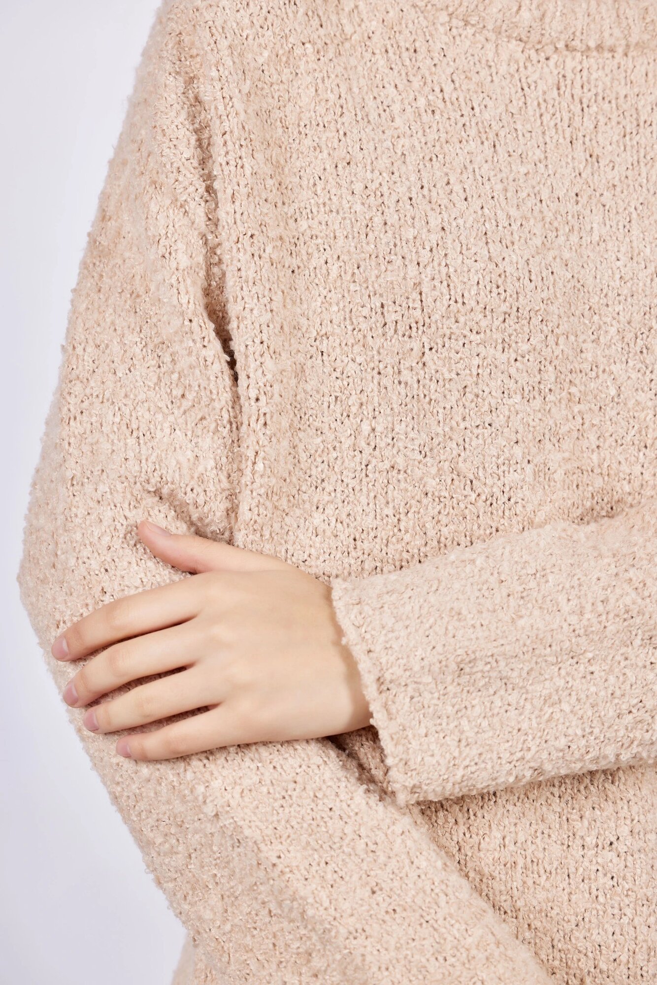 Свитер Selfie, размер L, , бежевый — фото 1