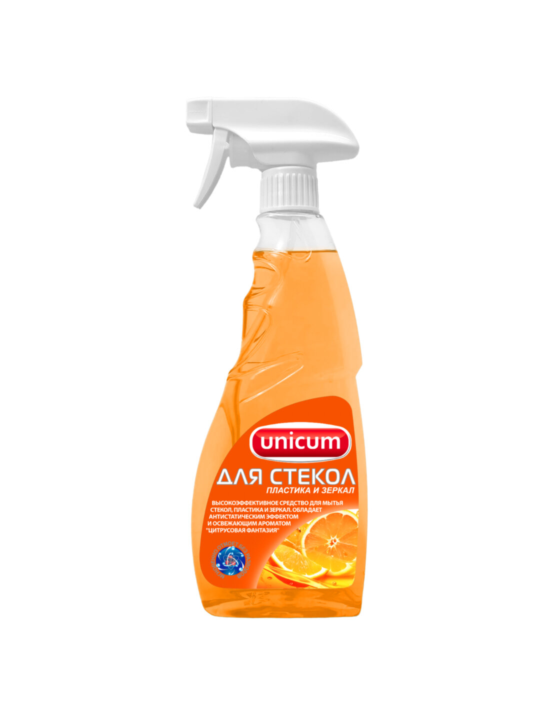 Средство для мытья стекол аромат цитрусовая фантазия Unicum Vash Gold