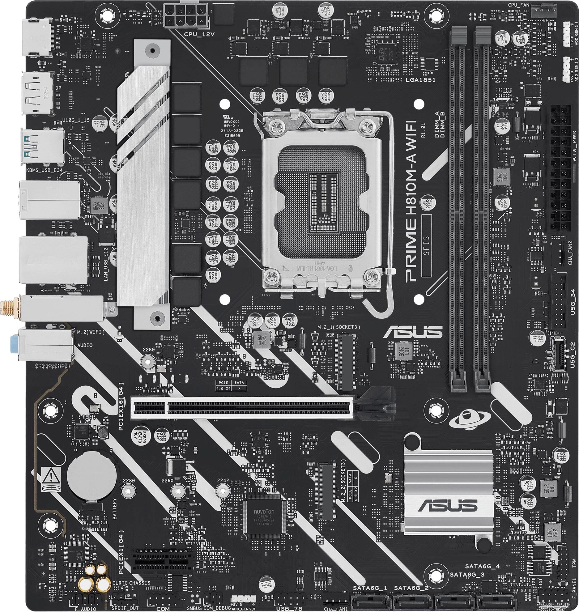 ASUS PRIME H810M-A WIFI Материнская плата LGA1851,