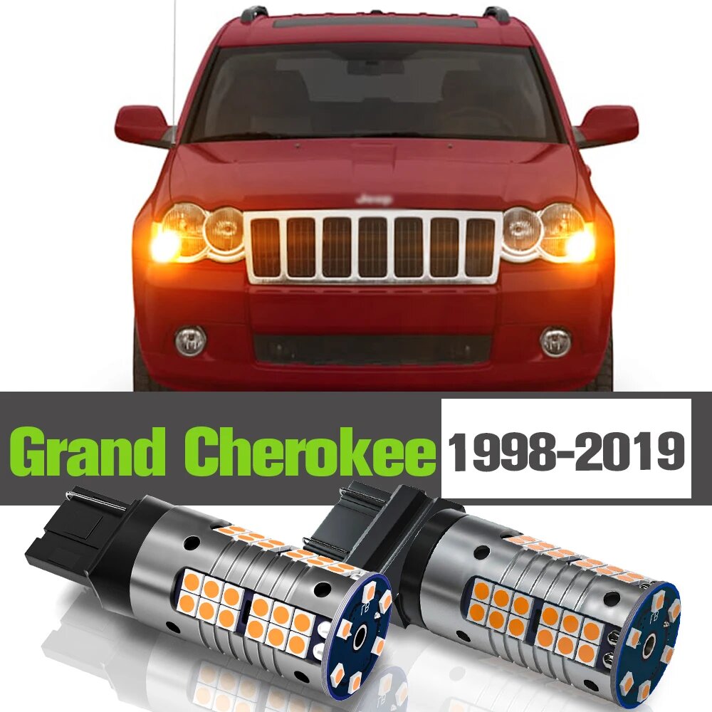 2 шт, Светодиодные поворотники для Jeep Grand Cherokee WJ WG WH WK 2005 2006 2008 2009 2010 2011 2012 20132 2014, Front, 3 (WH WK) 2005-2010