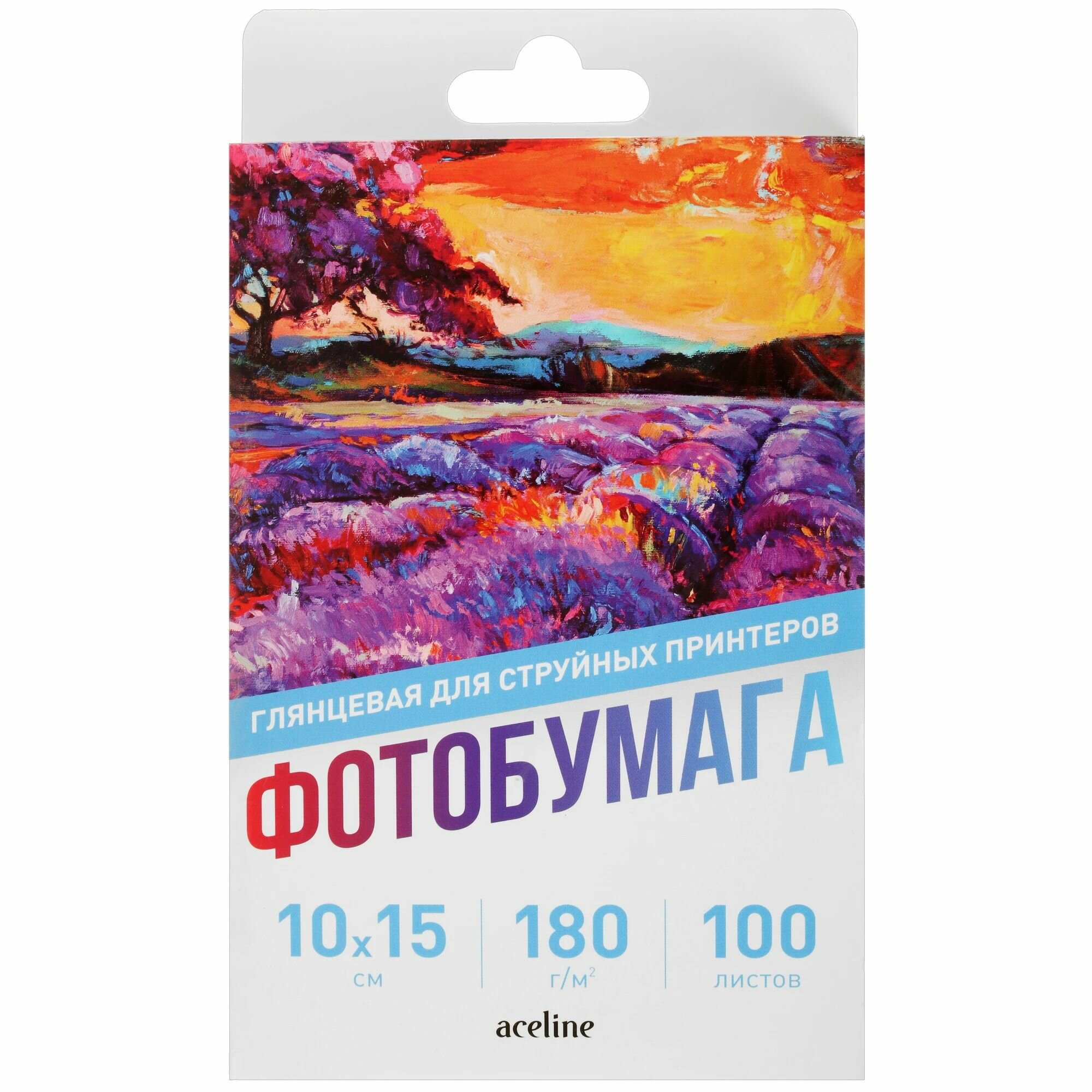Фотобумага Glossy 100 x 150 мм, 180 г/м , 100 л. покрытие-глянцевое