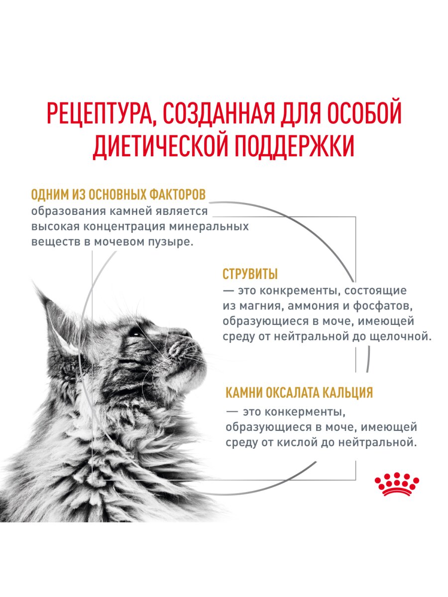 Сухой корм Royal Canin Urinary S/O для кошек при лечении МКБ Диетический, 350 г. — фото 1