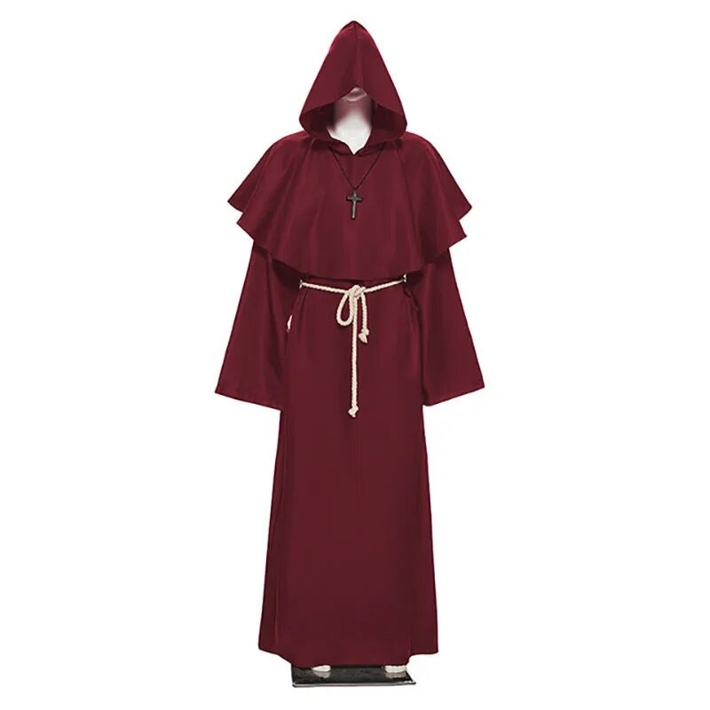 Комплект одежды  Medieval Monk, размер XL, бордовый