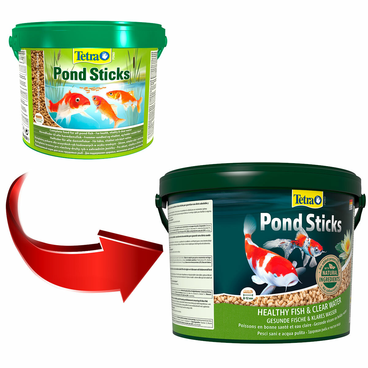TETRA POND STICKS - Тетра корм-гранулы для прудовых рыб (10 л) — фото 1