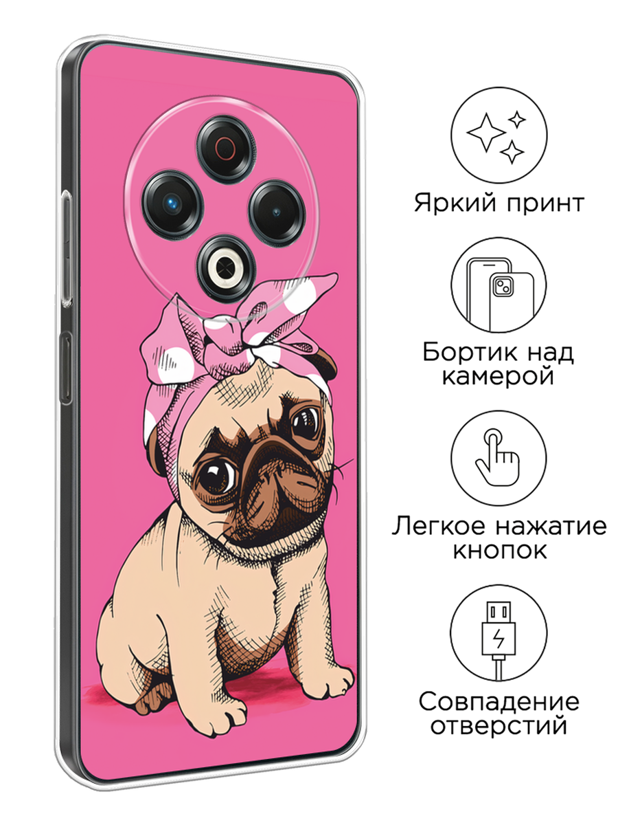 Чехол на Tecno Spark 30 / Текно Спарк 30 с принтом Dog Pin-Up — фото 1