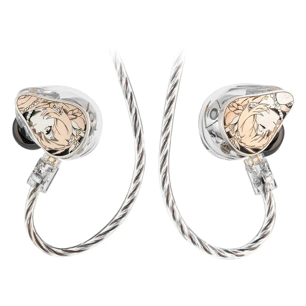 Проводные гибридные внутриканальные наушники MoonDrop Psyche silver